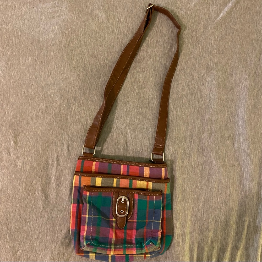 Merona Multicolored Plaid Bag
